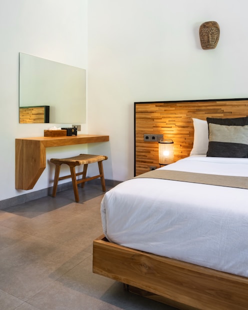 Nachtlampje met naam hout